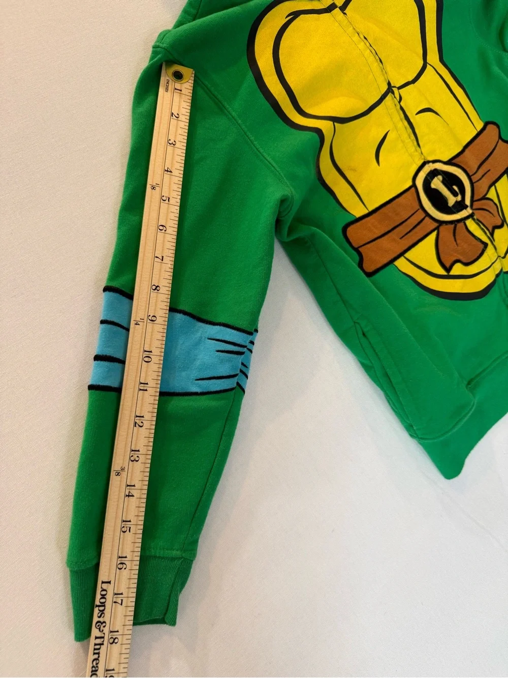 Nickelodeon Green Hooded Turtle Jacket with Blue Mask and Yellow Shell